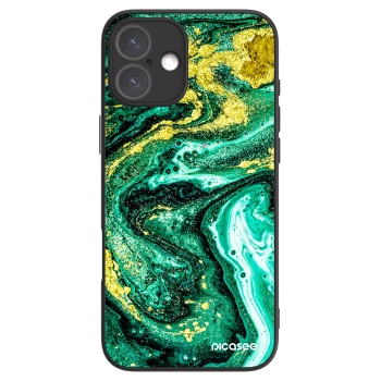 Picasee ULTIMATE CASE pro Apple iPhone 16 Plus - Green Gold
