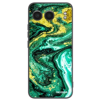 Picasee silikonový černý obal pro OnePlus Nord 4 - Green Gold