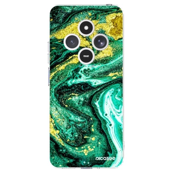 Picasee silikonový průhledný obal pro Xiaomi Redmi 14C - Green Gold