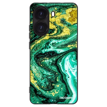 Picasee silikonový černý obal pro Xiaomi Poco X7 Pro 5G - Green Gold