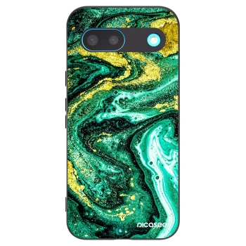 Picasee silikonový černý obal pro Google Pixel 8 - Green Gold