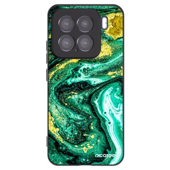 Picasee silikonový černý obal pro Xiaomi 15 - Green Gold