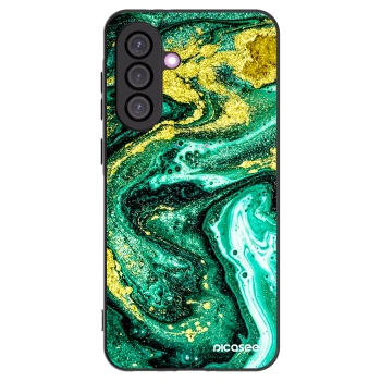 Picasee silikonový černý obal pro Samsung Galaxy A36 5G - Green Gold
