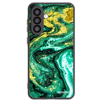 Picasee silikonový černý obal pro Samsung Galaxy A26 5G A266B - Green Gold