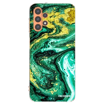 Picasee silikonový průhledný obal pro Samsung Galaxy A13 5G - Green Gold