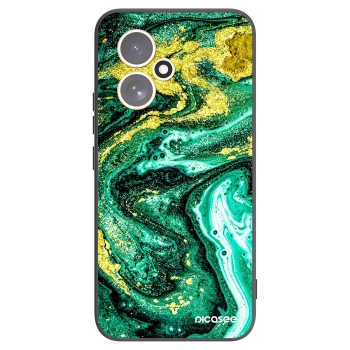 Picasee silikonový černý obal pro Honor 400 5G - Green Gold