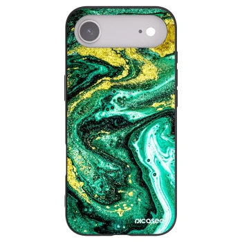 Picasee silikonový černý obal pro Apple iPhone Air - Green Gold
