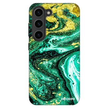 Picasee Fashion Case pro Samsung Galaxy S23+ 5G - Green Gold