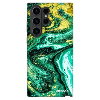 Obal pro Samsung Galaxy S22 Ultra 5G - Green Gold