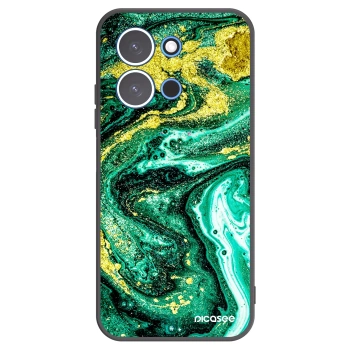 Picasee silikonový černý obal pro Xiaomi Redmi 15C 4G - Green Gold