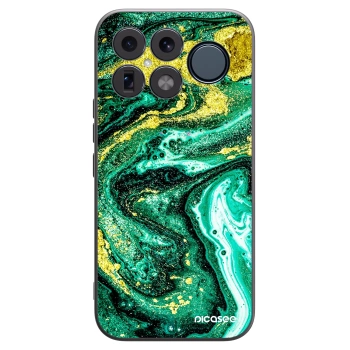 Picasee silikonový černý obal pro Xiaomi Poco F8 Ultra - Green Gold