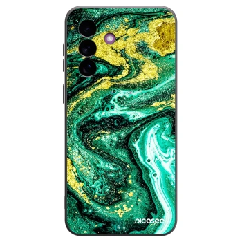 Picasee silikonový černý obal pro Samsung Galaxy A37 - Green Gold