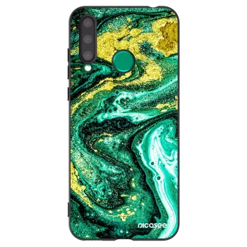 Picasee silikonový černý obal pro Honor 20 Lite - Green Gold