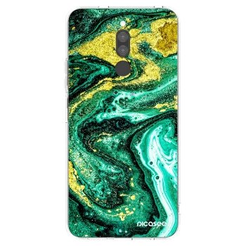 Picasee silikonový průhledný obal pro Xiaomi Redmi 8 - Green Gold
