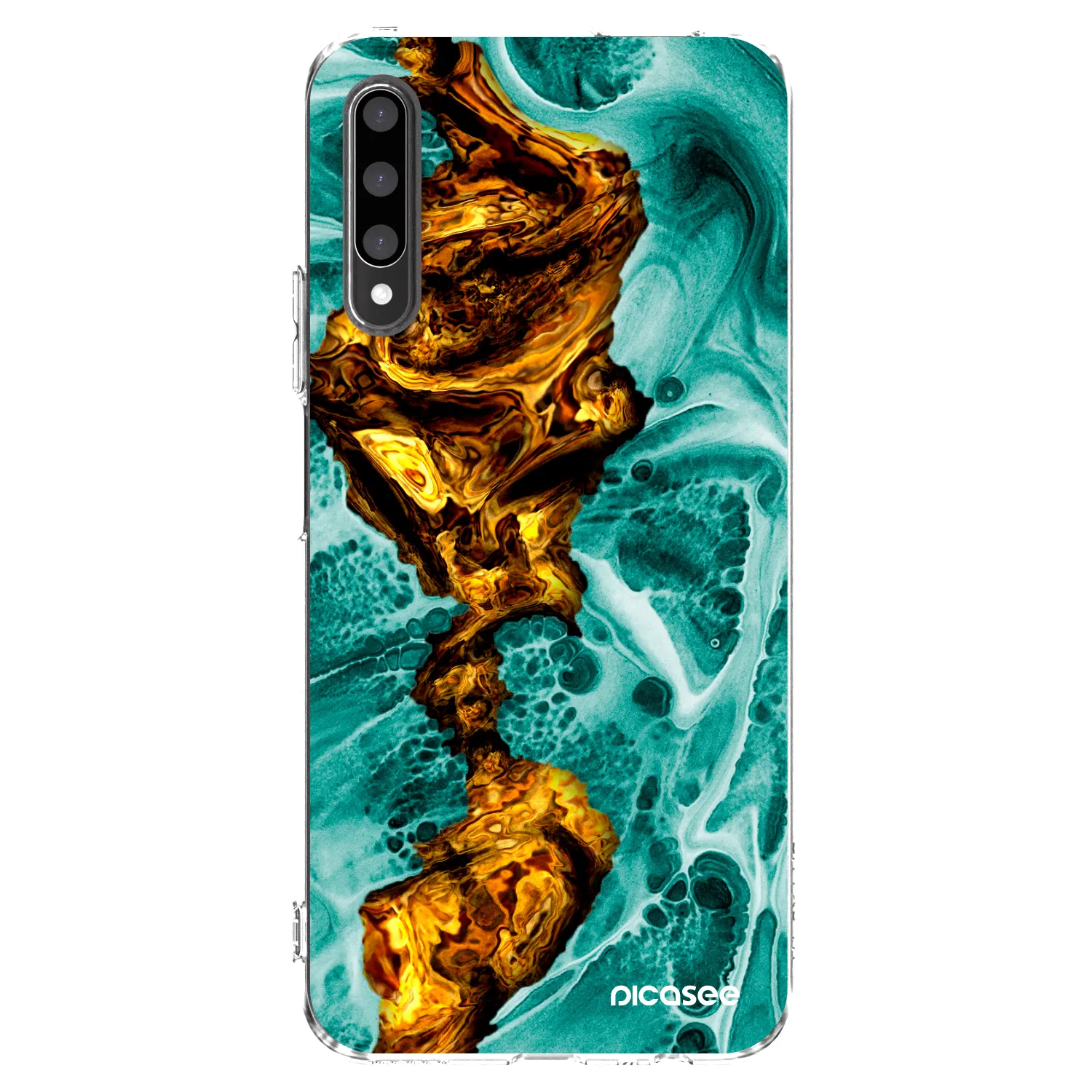 Picasee silikonový průhledný obal pro Honor 9X Pro - Goldsky