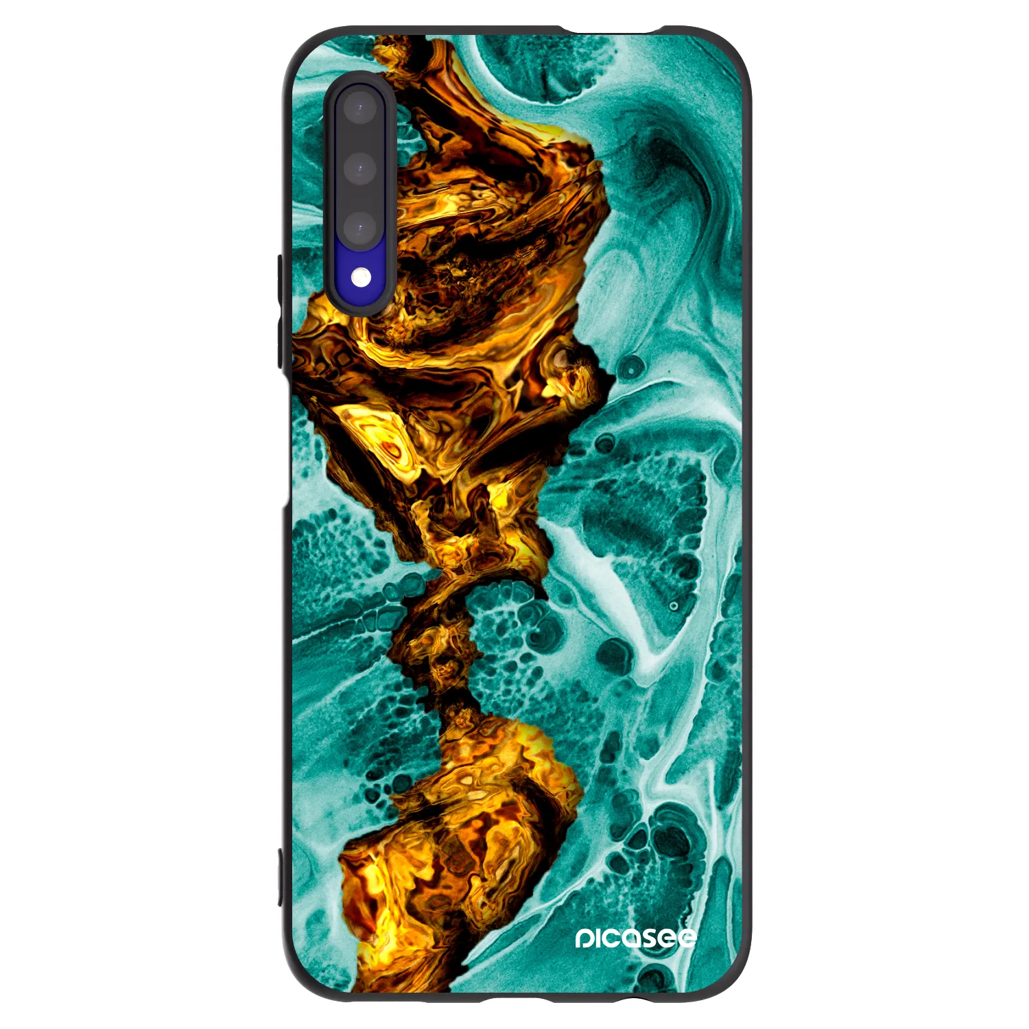 Picasee silikonový černý obal pro Honor 9X Pro - Goldsky