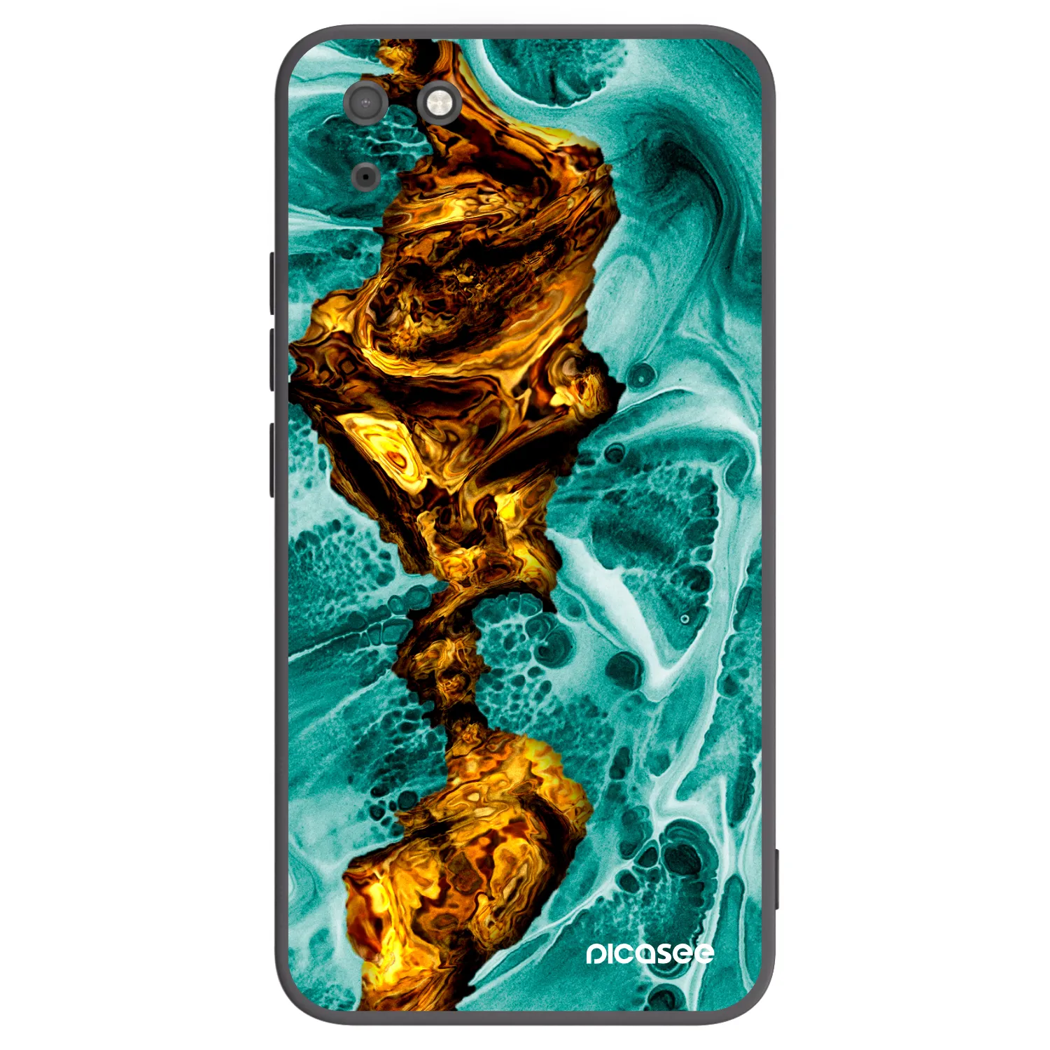 Picasee silikonový černý obal pro Huawei Y5P - Goldsky