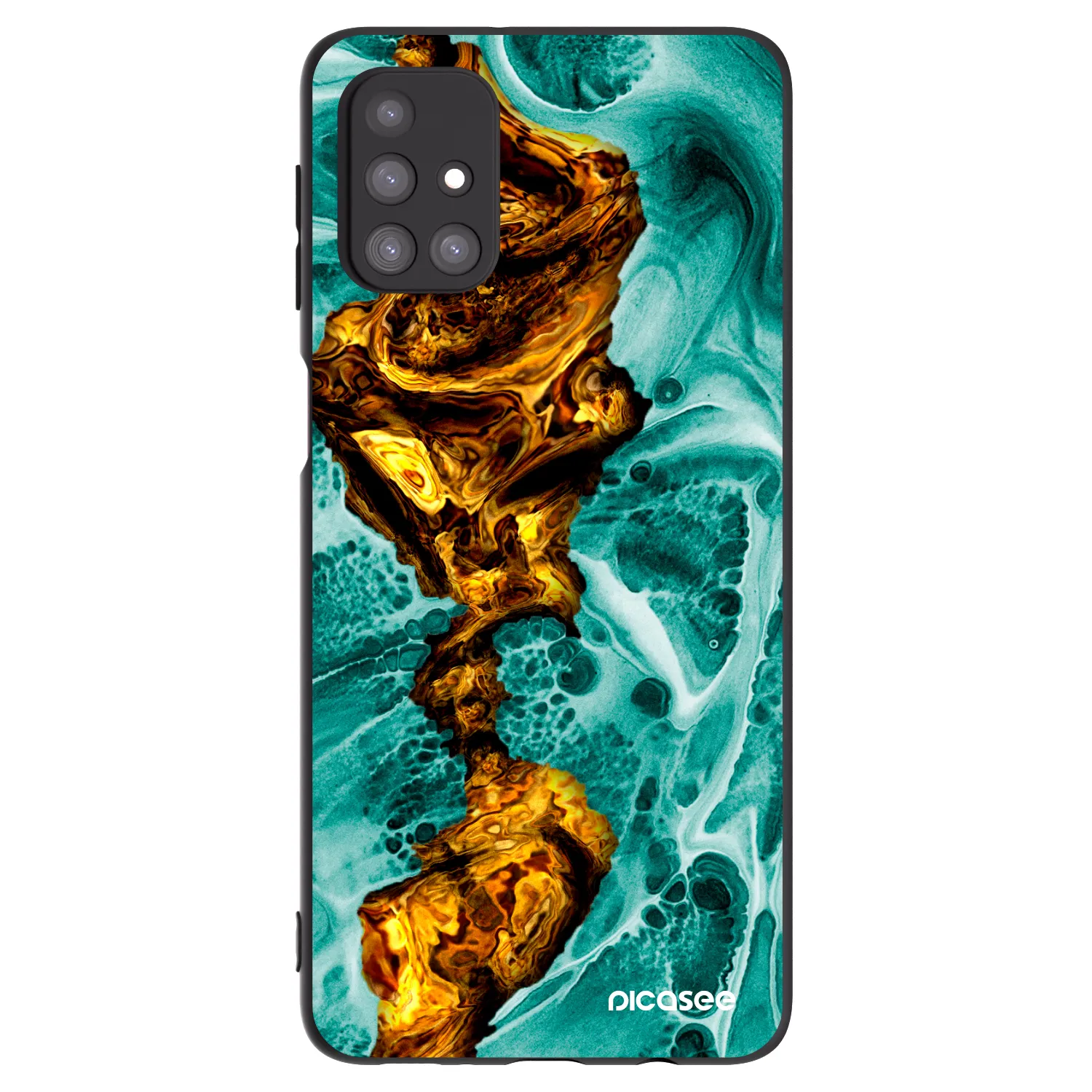 Picasee silikonový černý obal pro Samsung Galaxy M31s - Goldsky