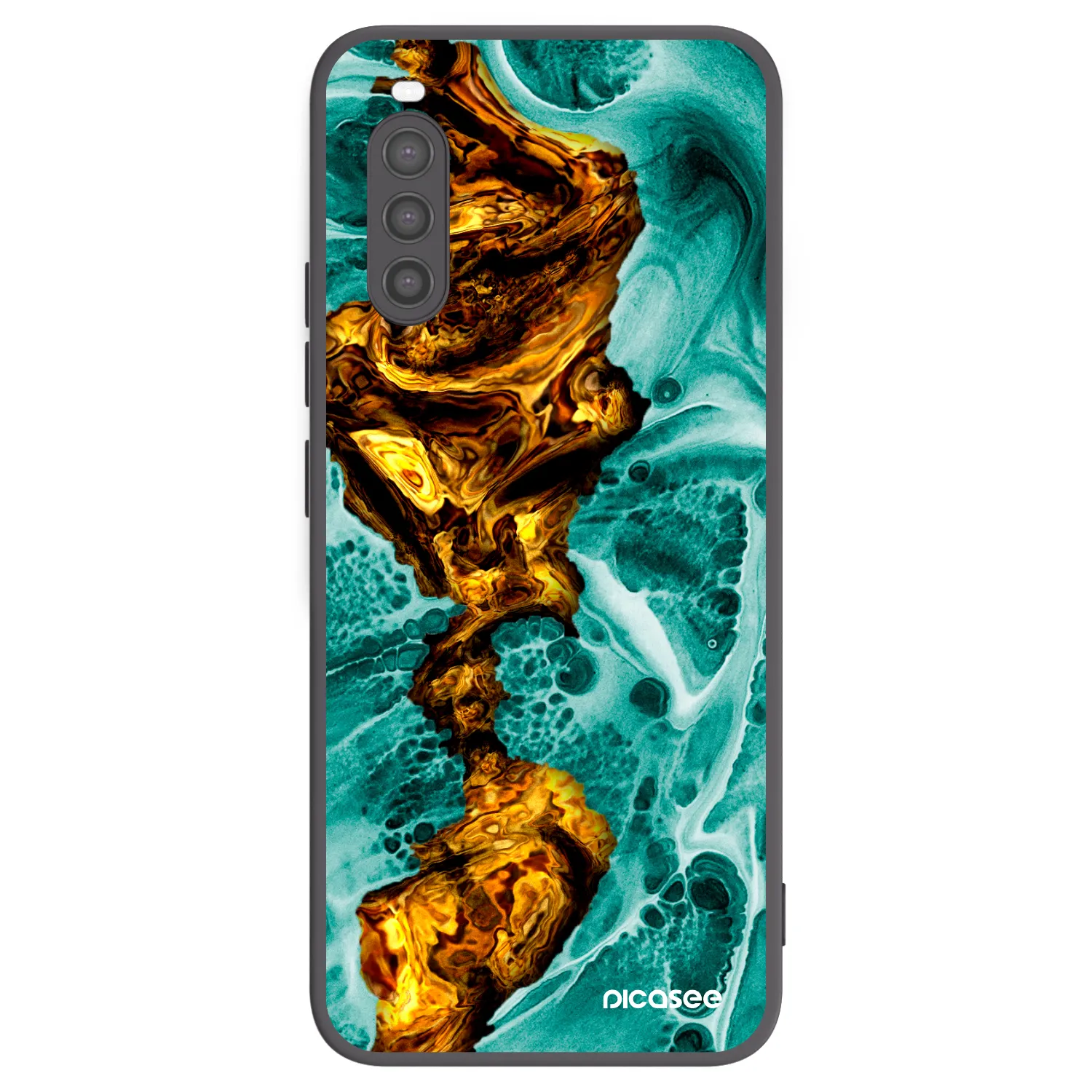 Picasee silikonový černý obal pro Sony Xperia 10 II - Goldsky