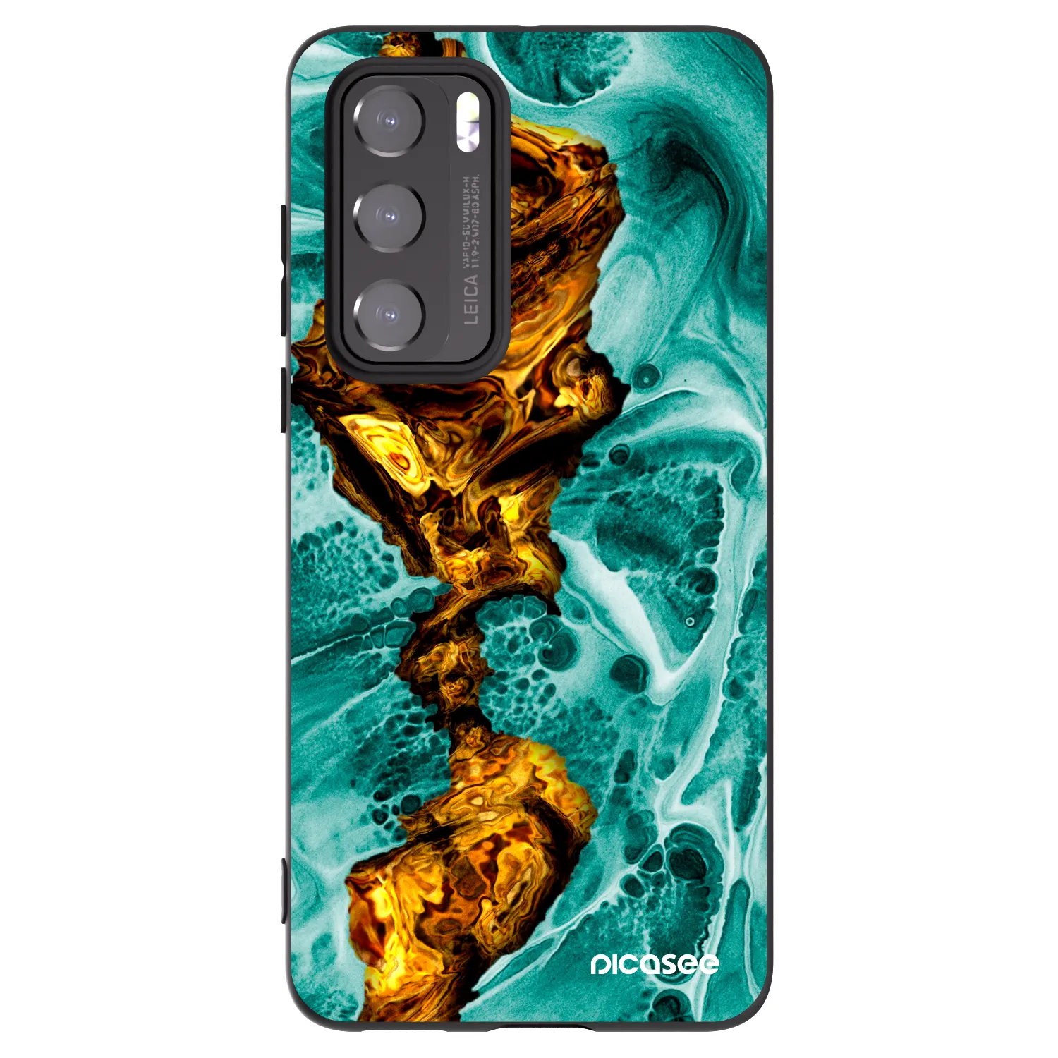 Picasee silikonový černý obal pro Huawei P40 - Goldsky