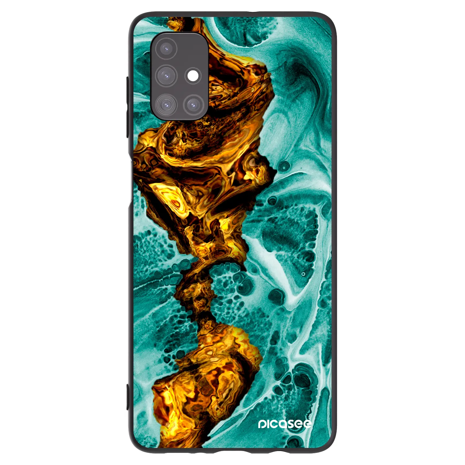 Picasee silikonový černý obal pro Samsung Galaxy M51 M515F - Goldsky