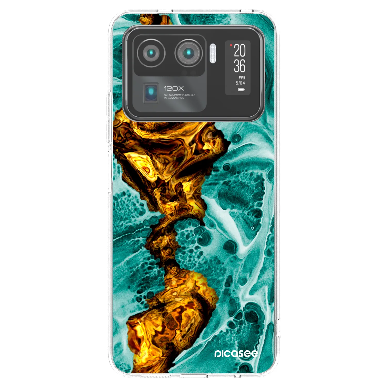 Picasee silikonový průhledný obal pro Xiaomi Mi 11 Ultra - Goldsky