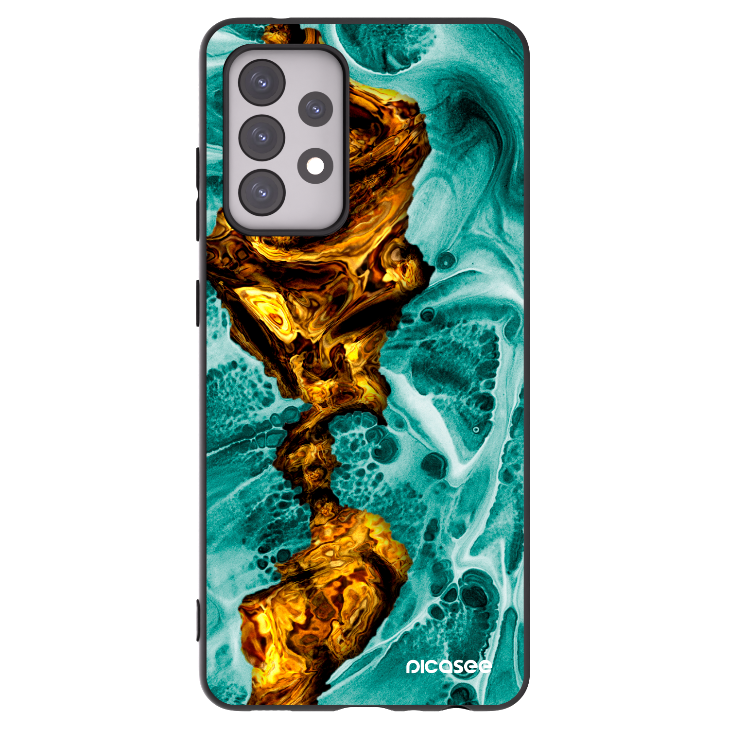 Picasee silikonový černý obal pro Samsung Galaxy A52s 5G A528B - Goldsky