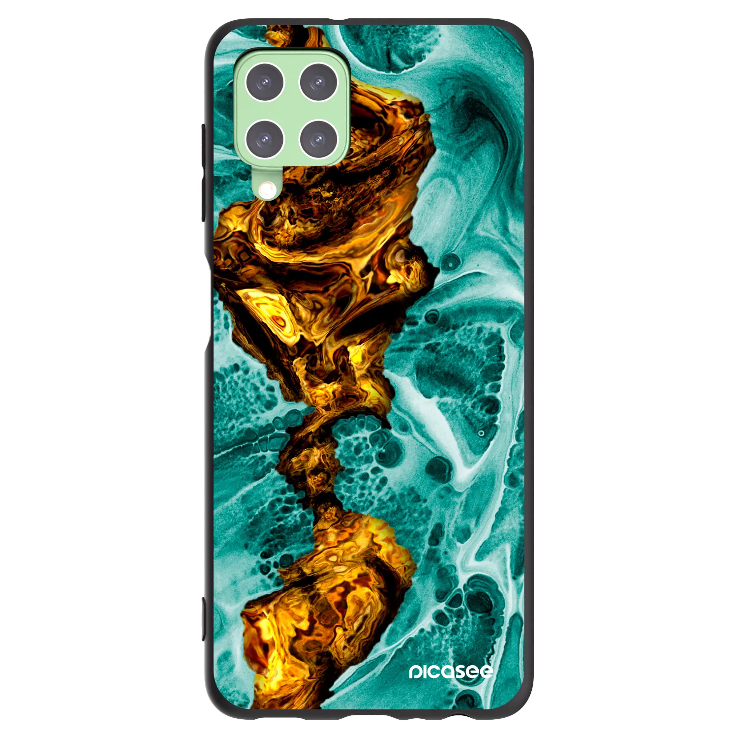 Picasee silikonový černý obal pro Samsung Galaxy A22 A225F 4G - Goldsky