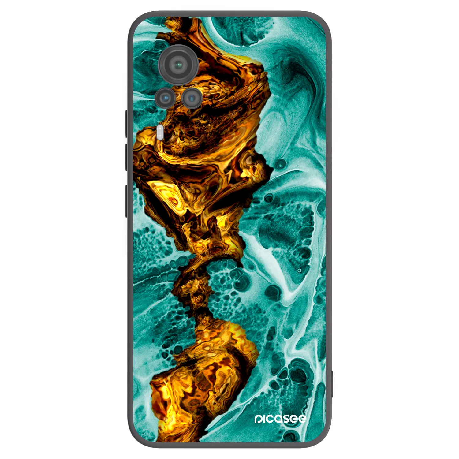 Picasee silikonový černý obal pro Vivo X60 Pro 5G - Goldsky
