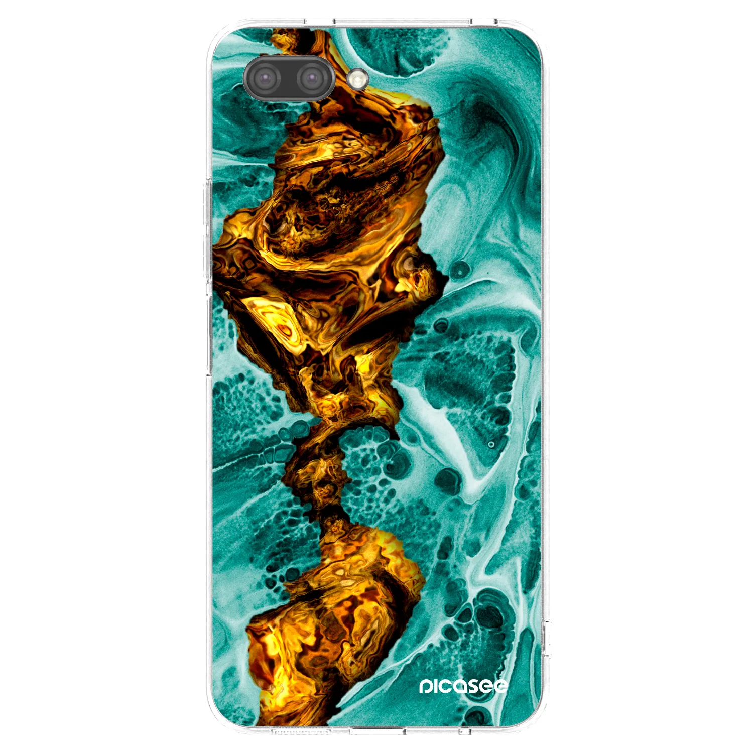 Picasee silikonový průhledný obal pro Honor 10 - Goldsky