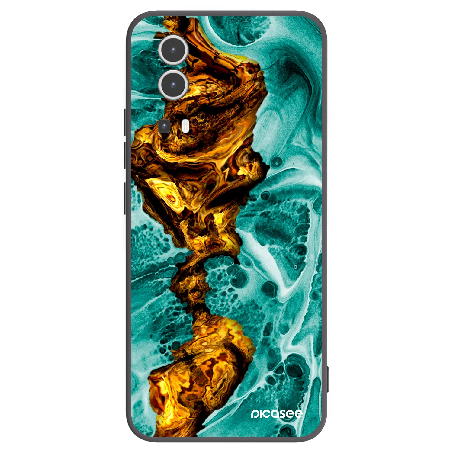 Picasee silikonový černý obal pro Vivo Y72 5G - Goldsky