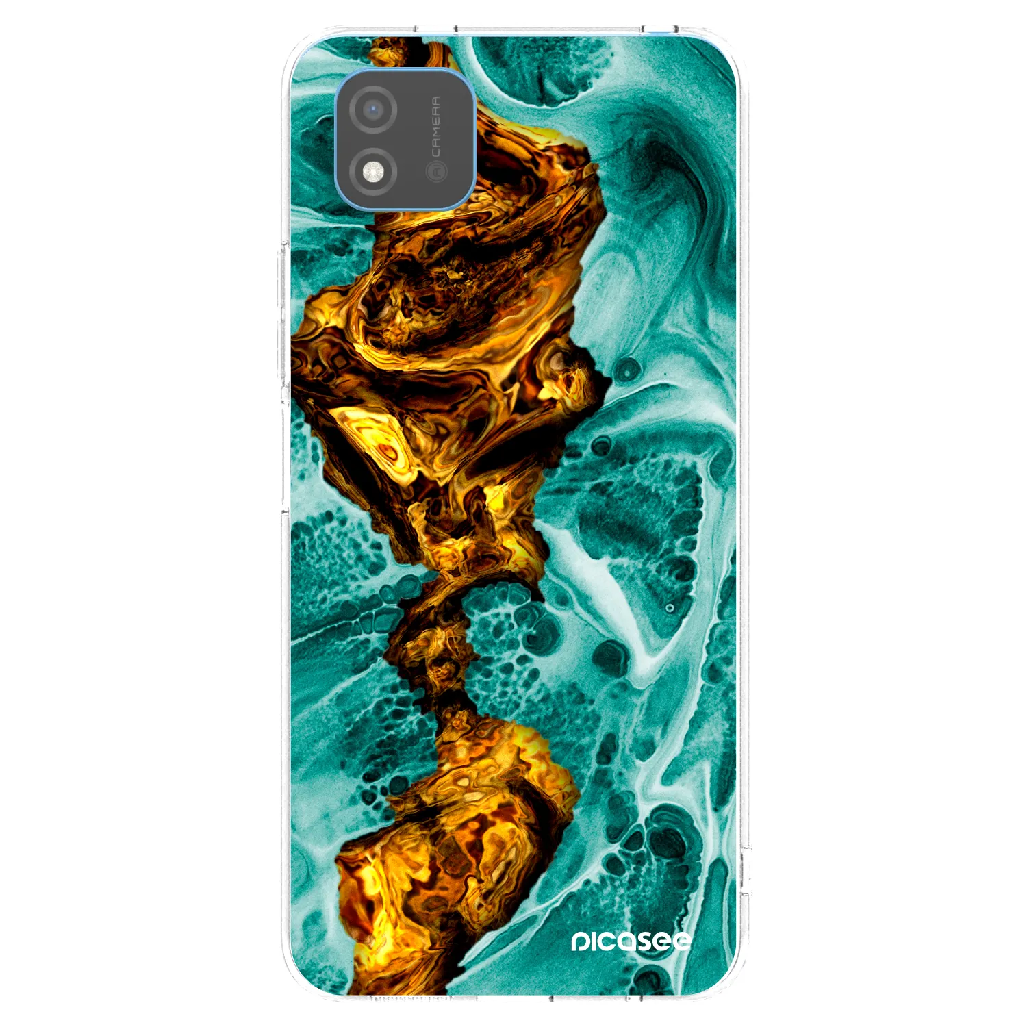 Picasee silikonový průhledný obal pro Realme C11 (2021) - Goldsky