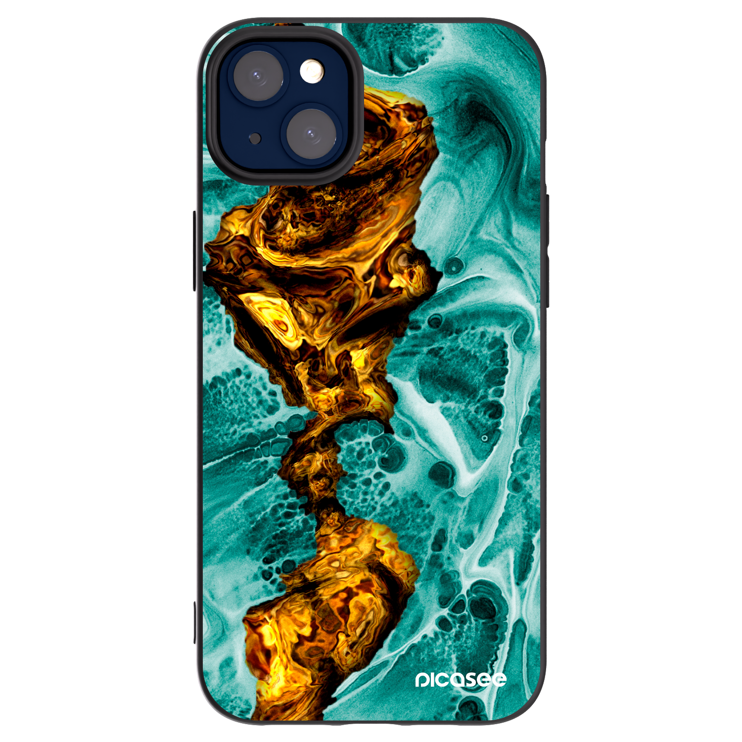 Picasee silikonový černý obal pro Apple iPhone 14 Plus - Goldsky