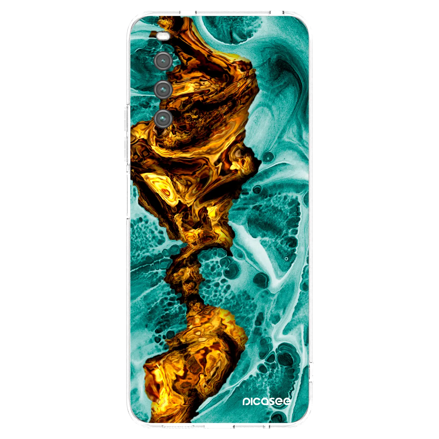 Picasee silikonový průhledný obal pro Sony Xperia 10 IV 5G - Goldsky