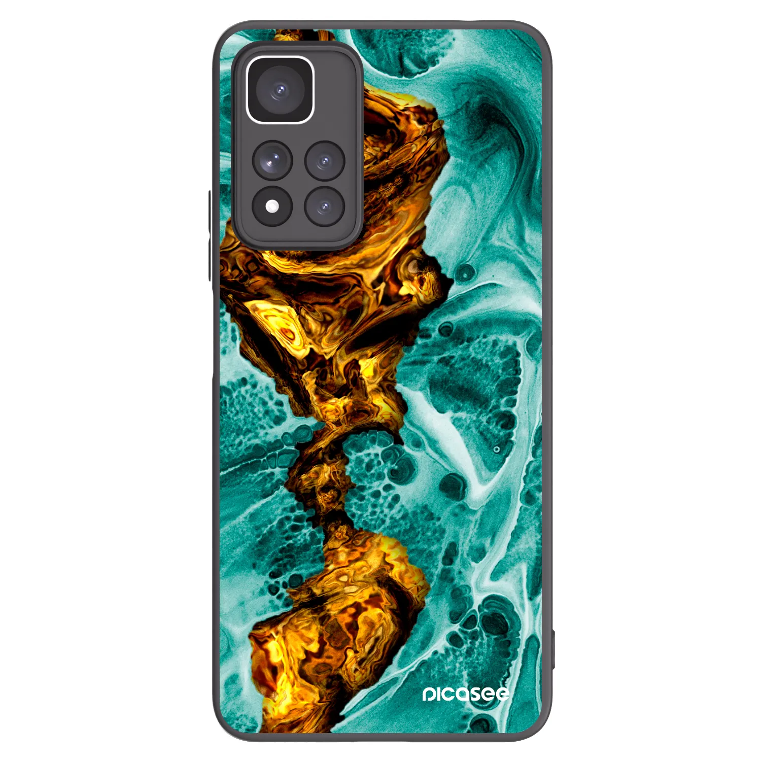 Picasee silikonový černý obal pro Xiaomi Redmi Note 11 Pro+ 5G - Goldsky