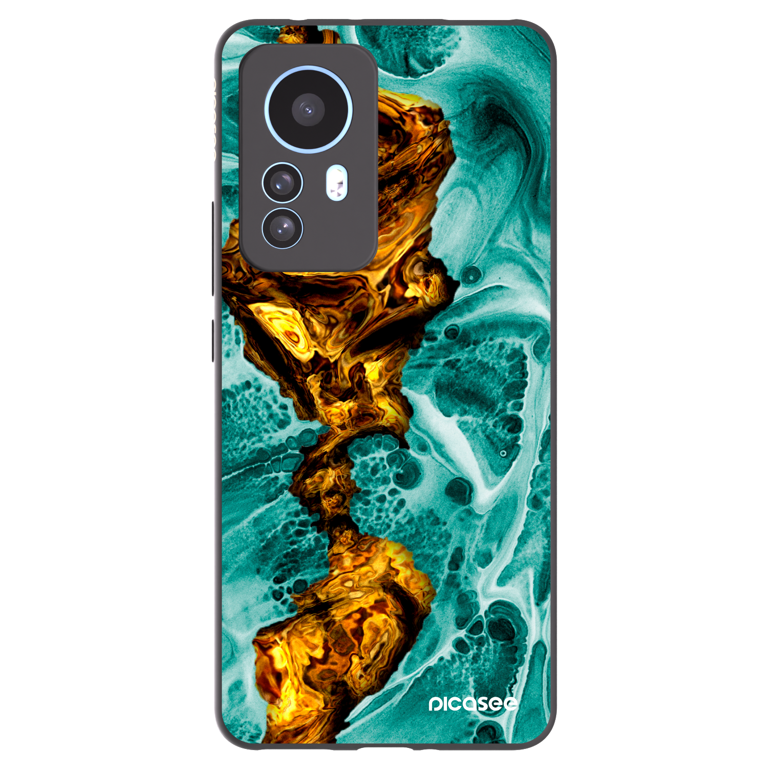 Picasee silikonový černý obal pro Xiaomi 12T - Goldsky