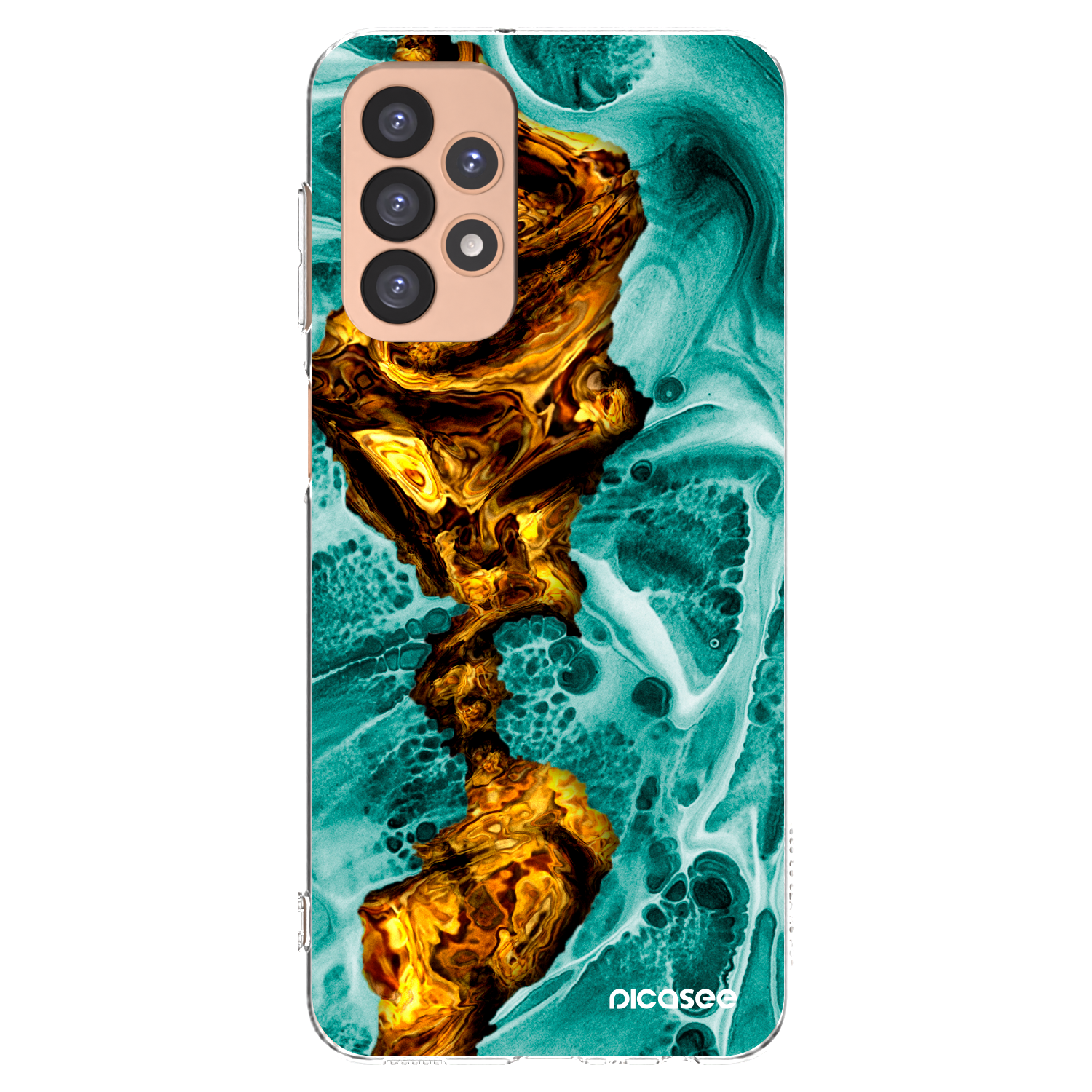 Picasee silikonový průhledný obal pro Samsung Galaxy A23 A236B 5G - Goldsky