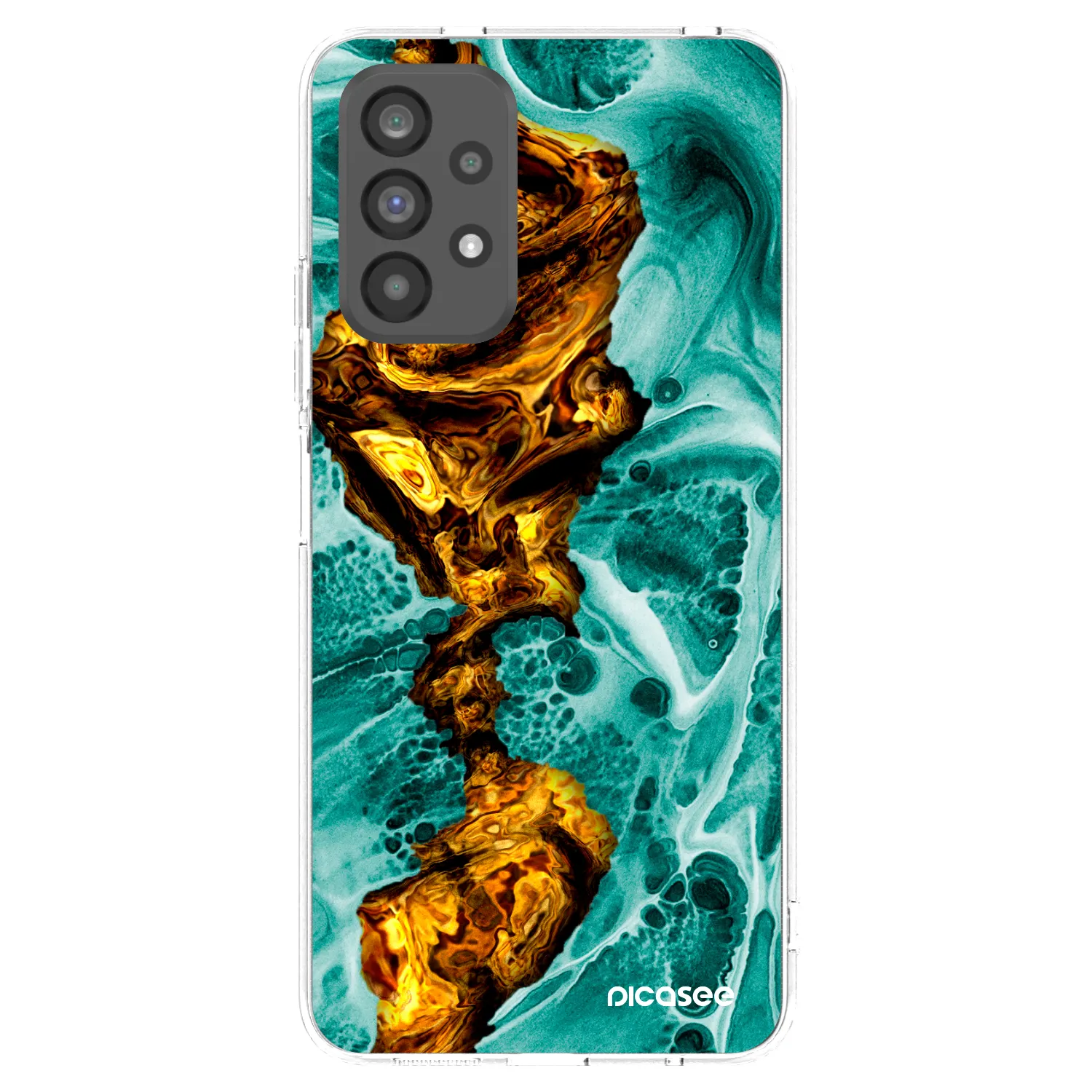 Picasee silikonový průhledný obal pro Samsung Galaxy A73 5G - Goldsky
