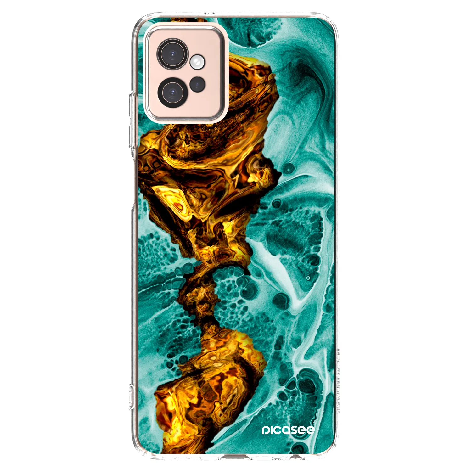 Picasee silikonový průhledný obal pro Motorola Moto G32 - Goldsky