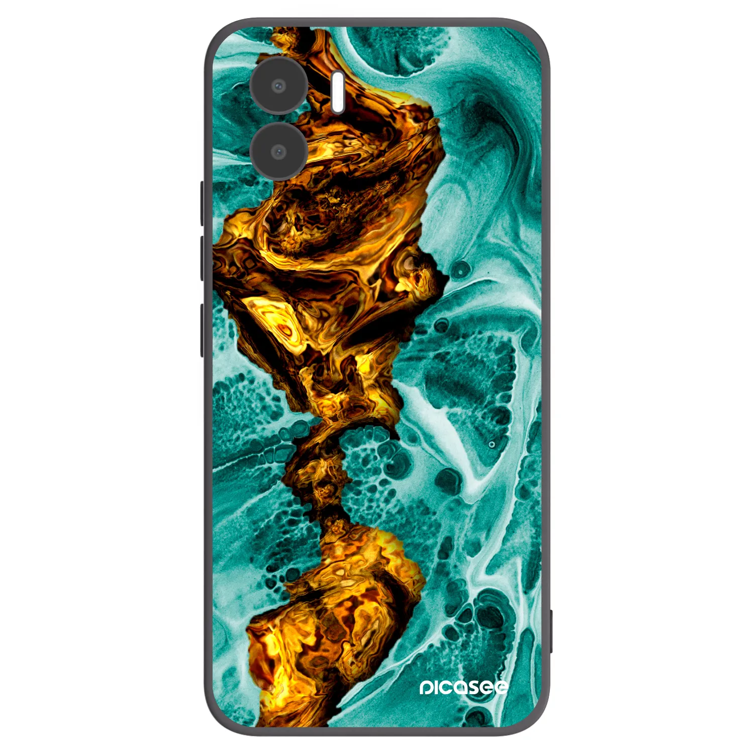 Picasee silikonový černý obal pro Xiaomi Redmi A1 - Goldsky