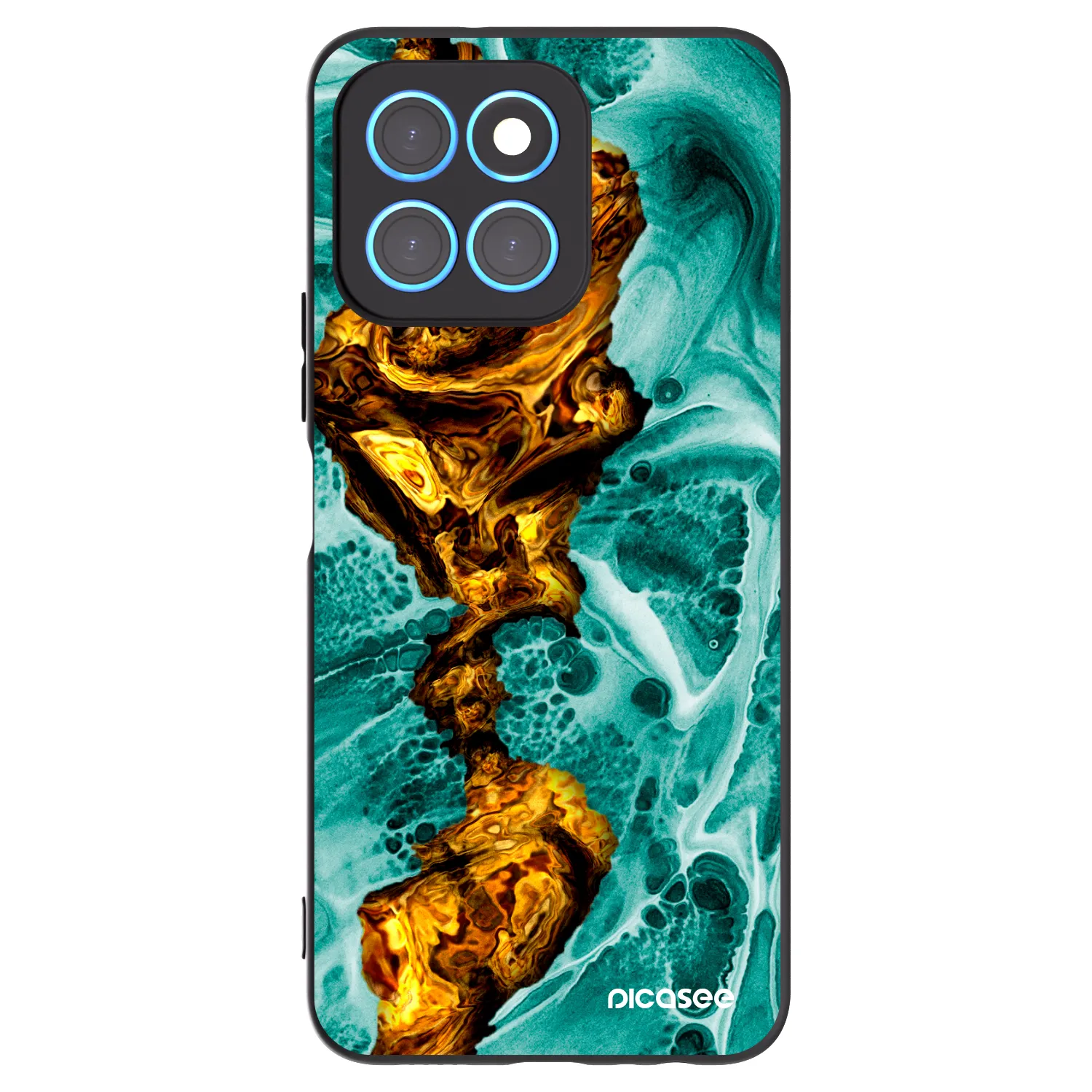 Picasee silikonový černý obal pro Honor X8 5G - Goldsky