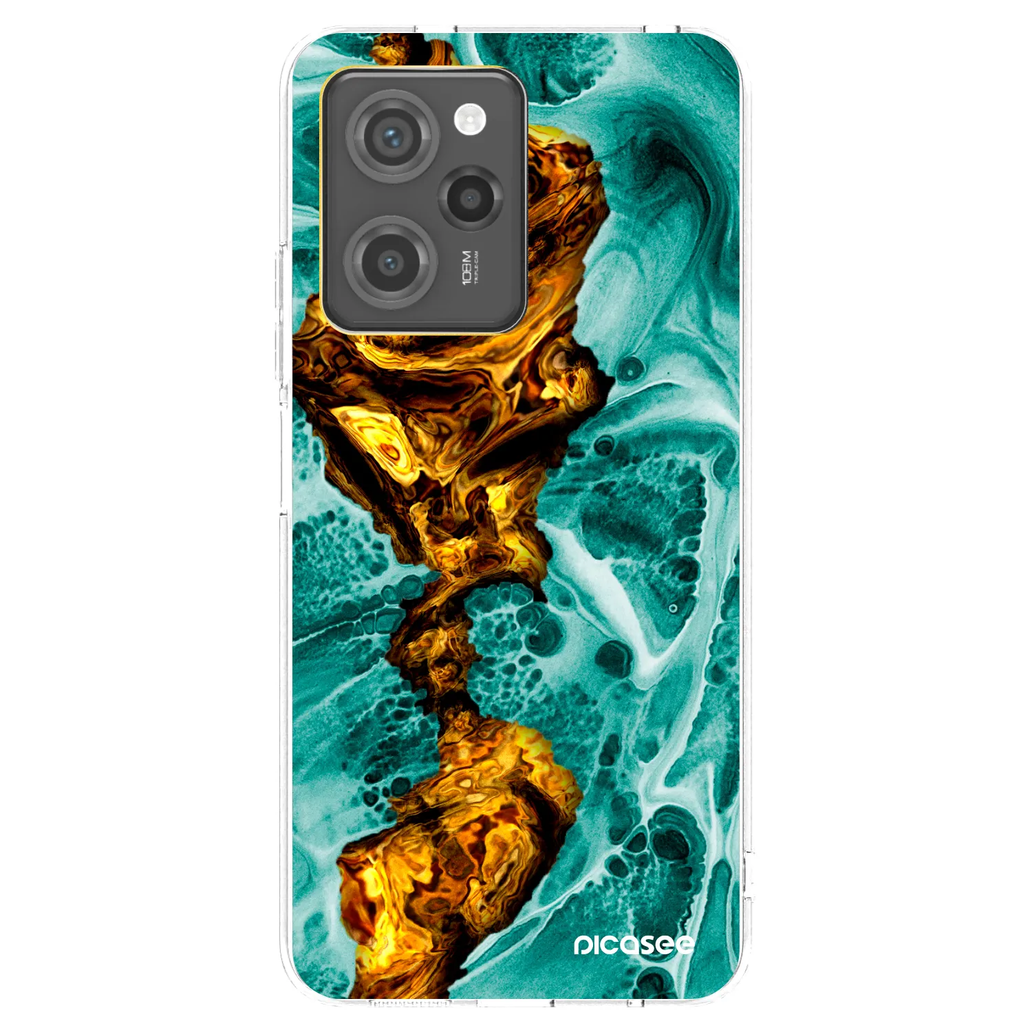 Picasee silikonový černý obal pro Xiaomi Poco X5 Pro - Goldsky