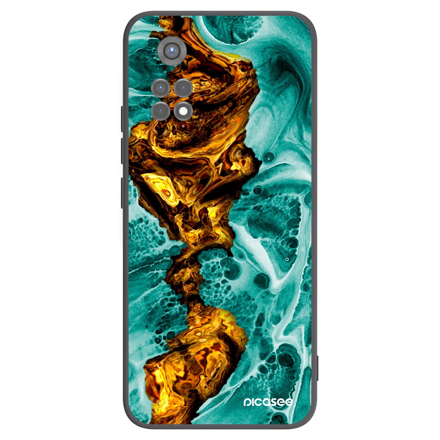 Picasee silikonový černý obal pro Xiaomi Redmi Note 11S 5G - Goldsky