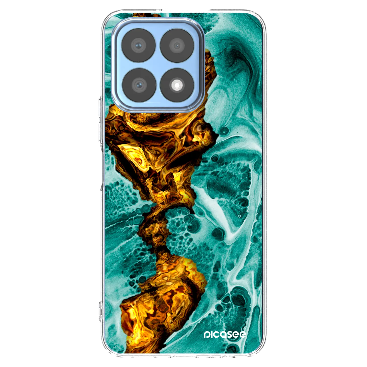 Picasee silikonový průhledný obal pro Honor X8a - Goldsky