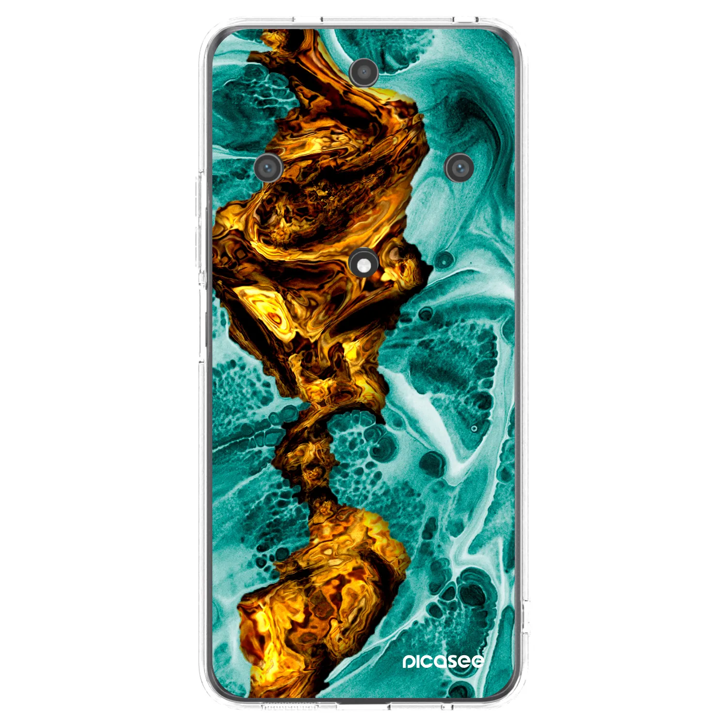 Picasee silikonový průhledný obal pro Honor Magic5 Lite 5G - Goldsky