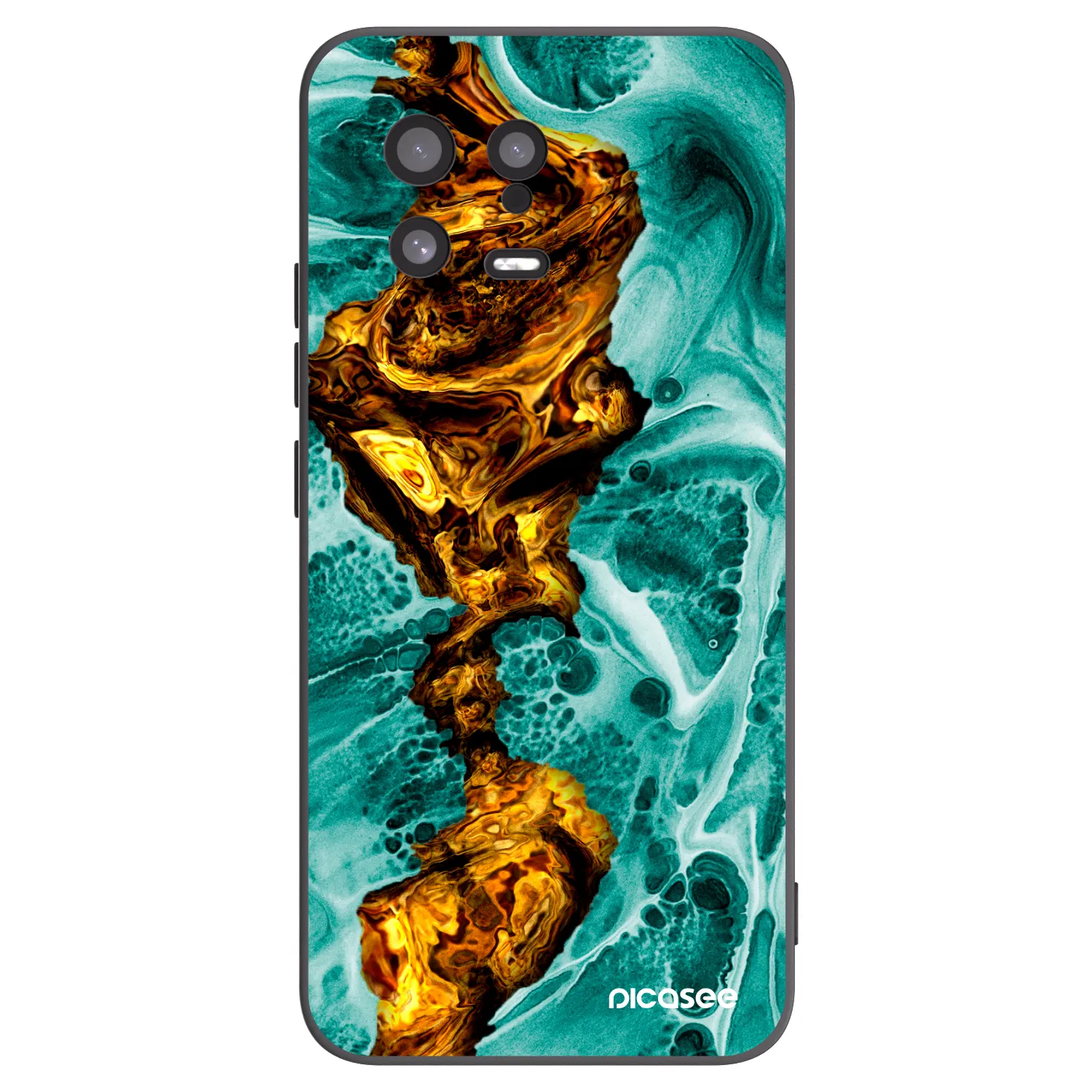 Picasee silikonový černý obal pro Xiaomi 13 - Goldsky
