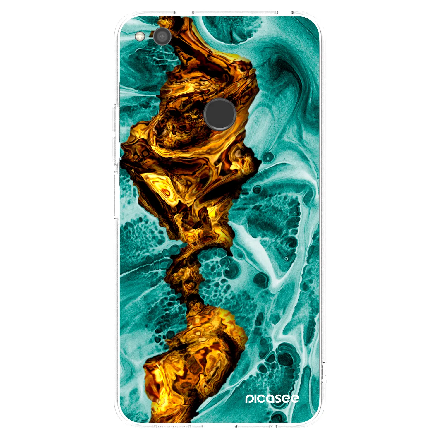 Picasee silikonový průhledný obal pro Huawei P9 Lite 2017 - Goldsky