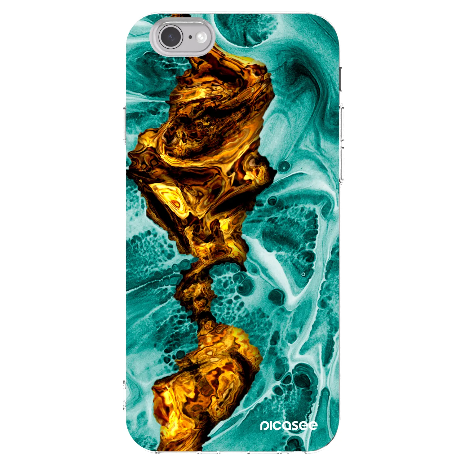Picasee silikonový průhledný obal pro Apple iPhone 6/6S - Goldsky