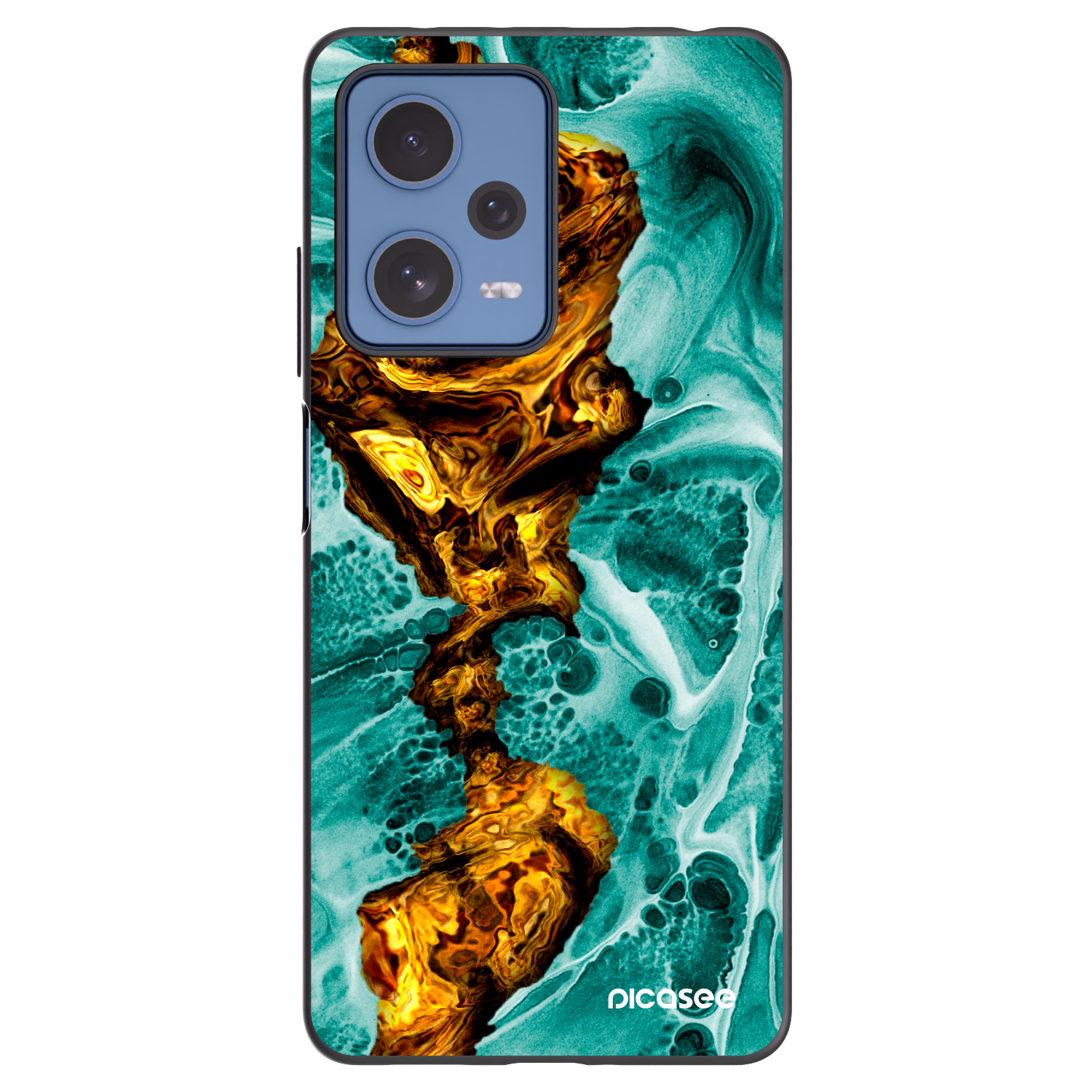 Picasee silikonový černý obal pro Xiaomi Redmi Note 12 Pro 5G - Goldsky
