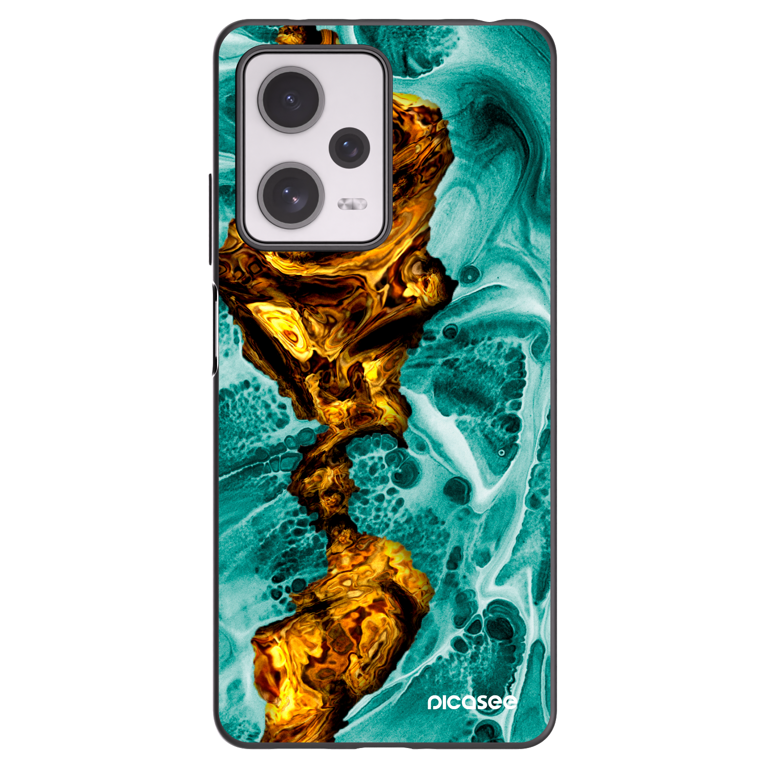 Picasee silikonový černý obal pro Xiaomi Redmi Note 12 Pro+ 5G - Goldsky
